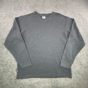 Sorel Mens XL Gray Long Sleeve Waffle Knit Thermal Crew Neck Shirt